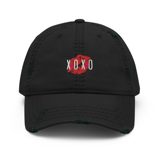 XOXO Distressed Dad Hat