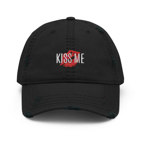 Kiss Me Distressed Dad Hat