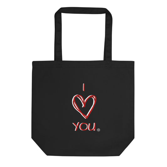 I Love You Scribble Eco Tote Bag