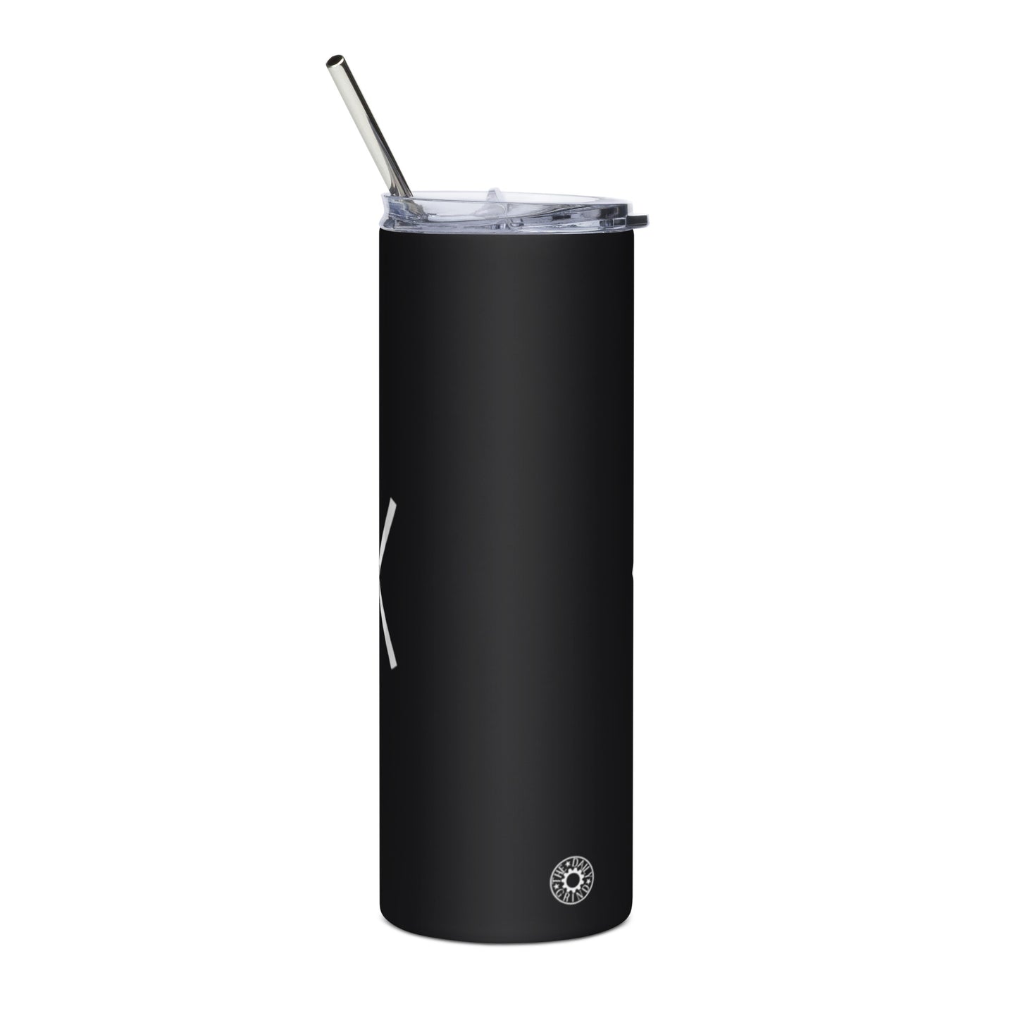 Black #teamJesus Fish Stainless Steel Tumbler