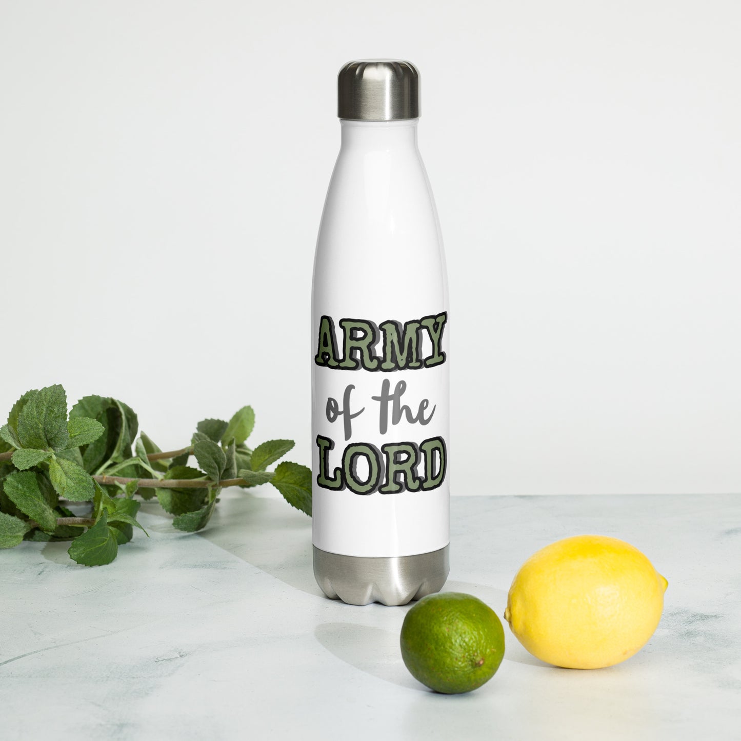 Army of the Lord Stainless Steel Water Bottle