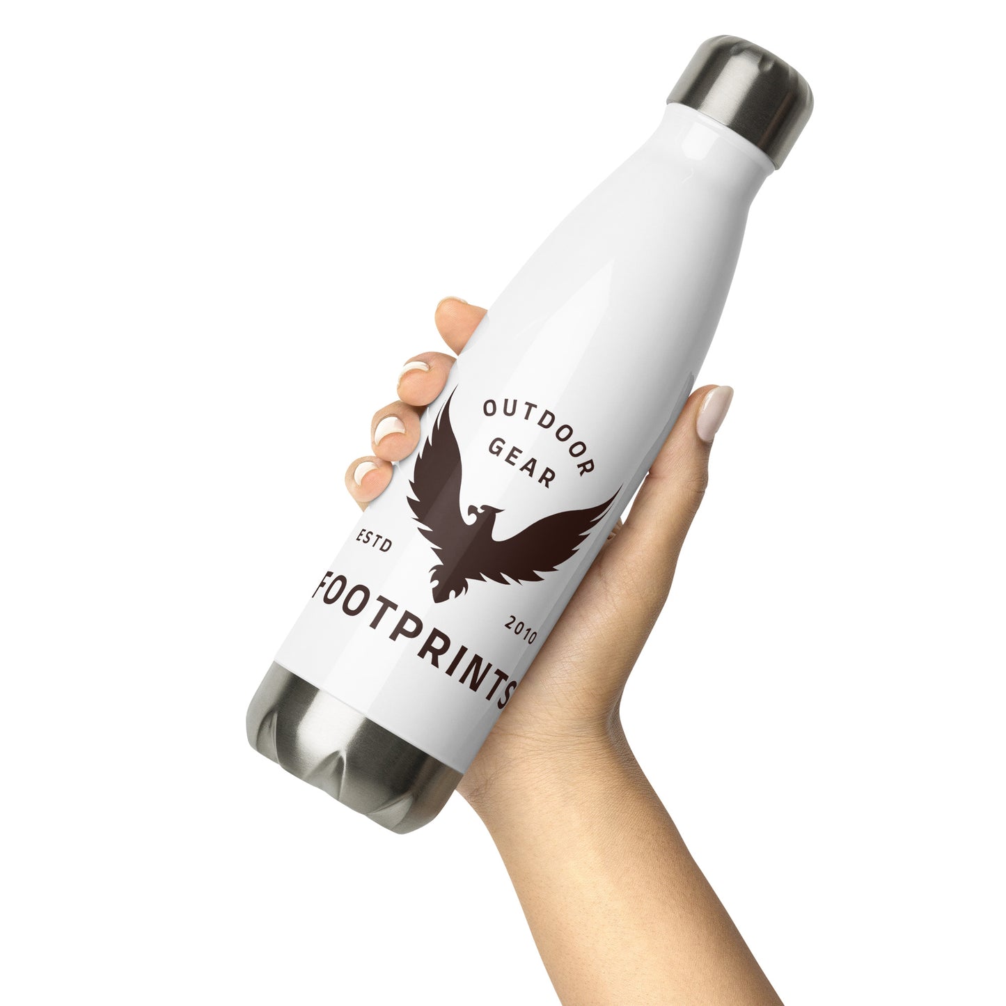 Outdoor Footprints Stainless Steel Water Bottle