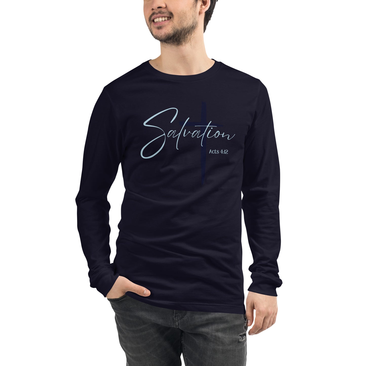 Threads of Christ Salvation Long Sleeve Tee