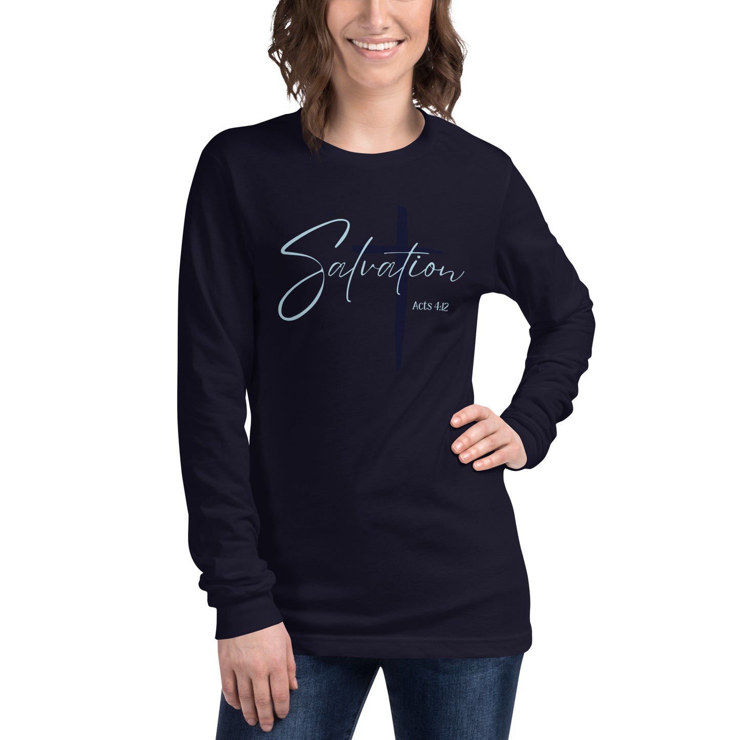 Threads of Christ Salvation Long Sleeve Tee