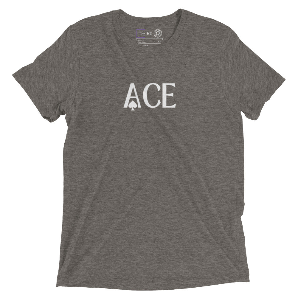 Ace with Small Spade Short Sleeve T-Shirt