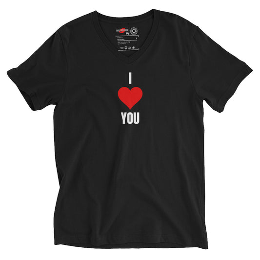 I Love You Short Sleeve V-Neck T-Shirt