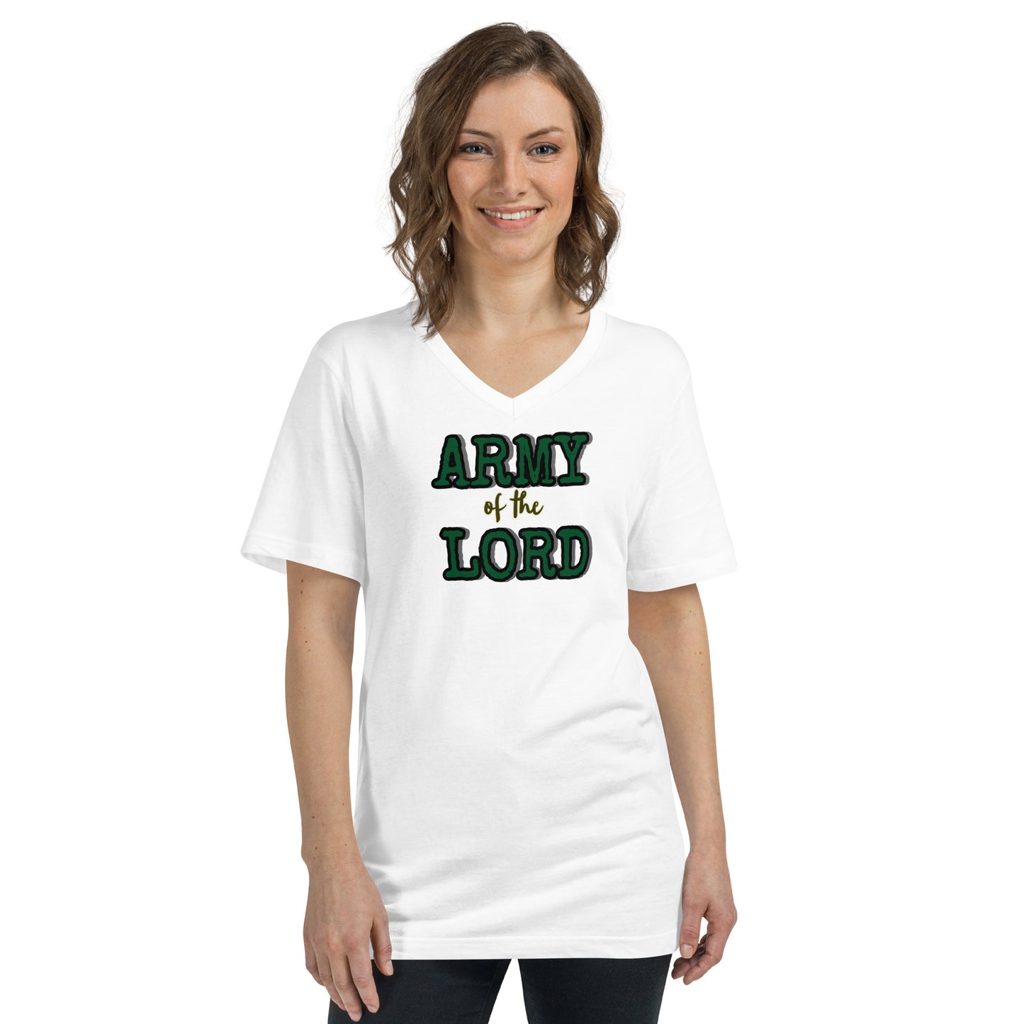 Army of the Lord Short Sleeve V-Neck T-Shirt