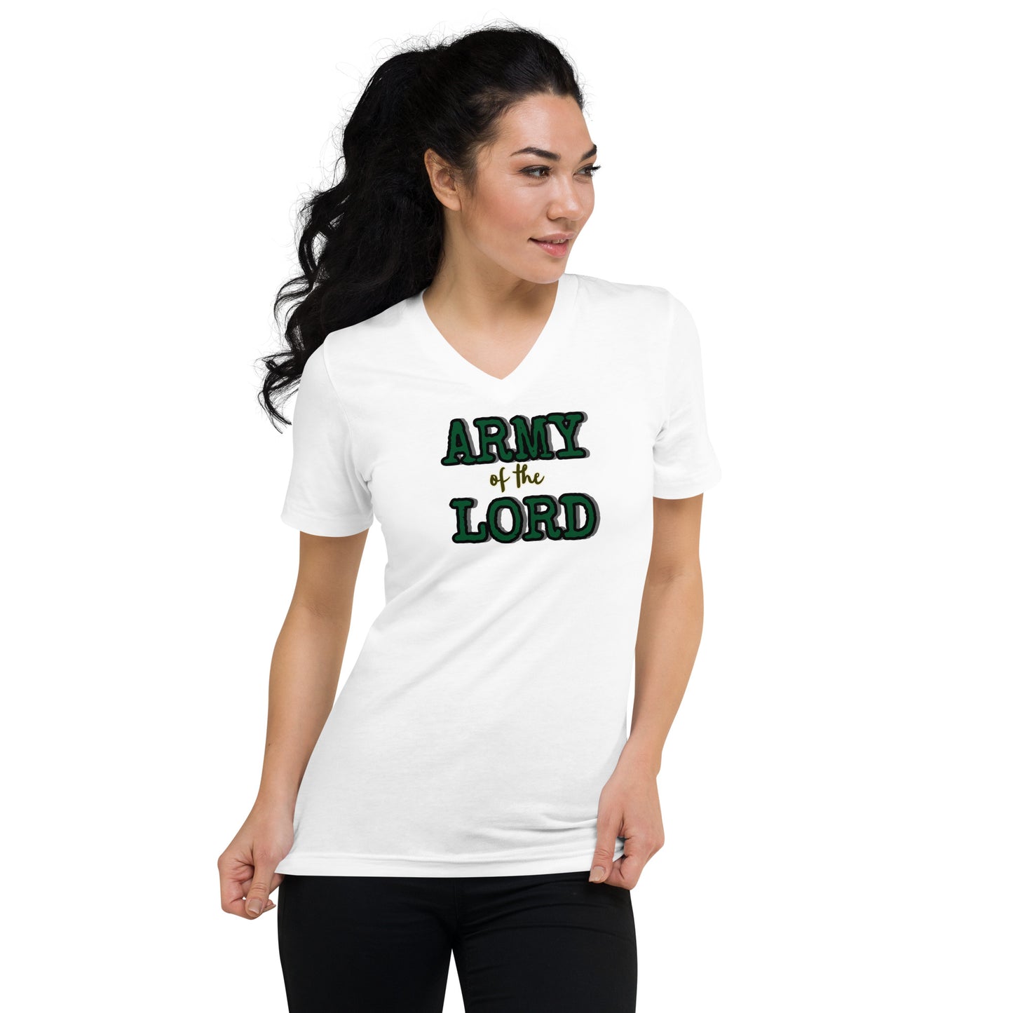 Army of the Lord Short Sleeve V-Neck T-Shirt