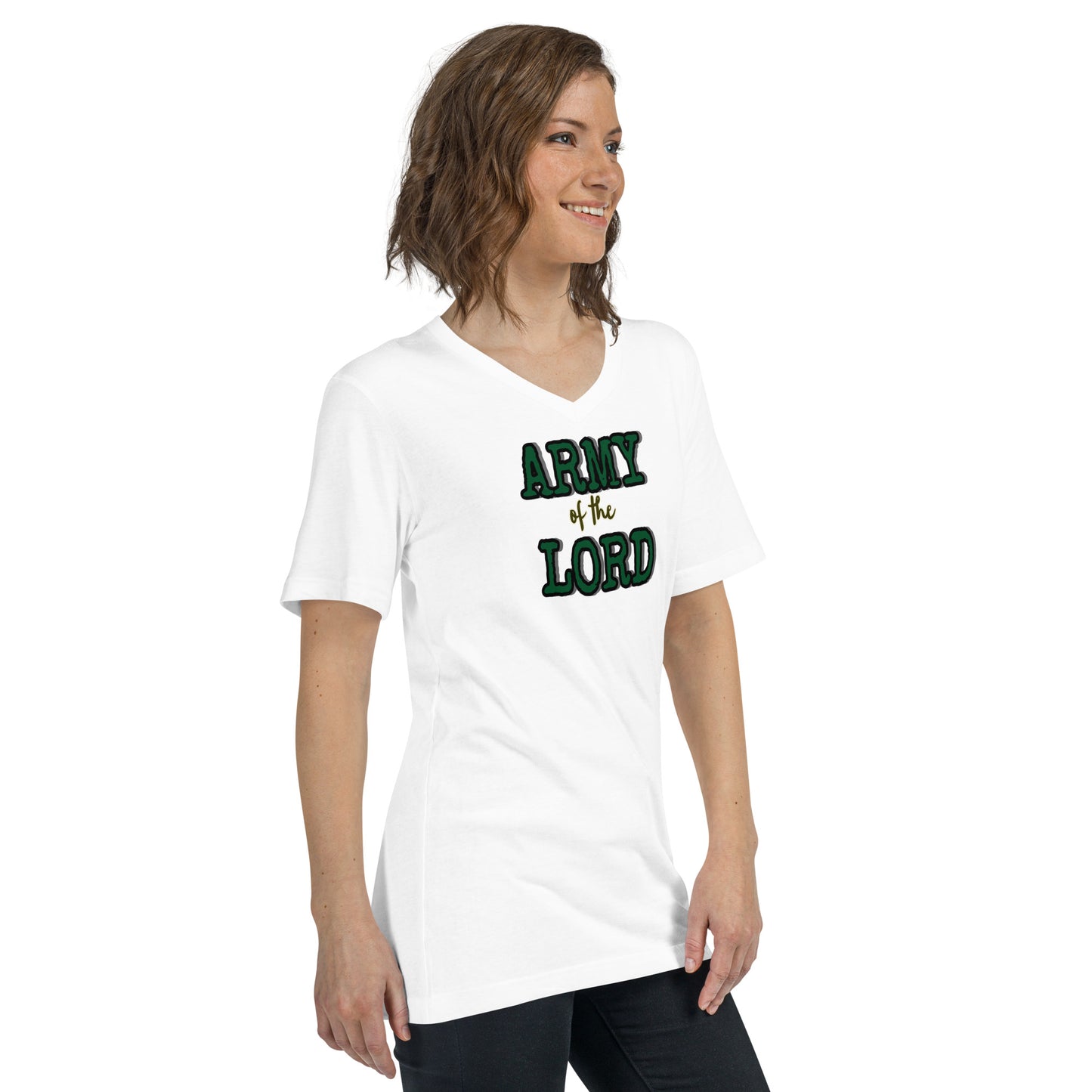 Army of the Lord Short Sleeve V-Neck T-Shirt