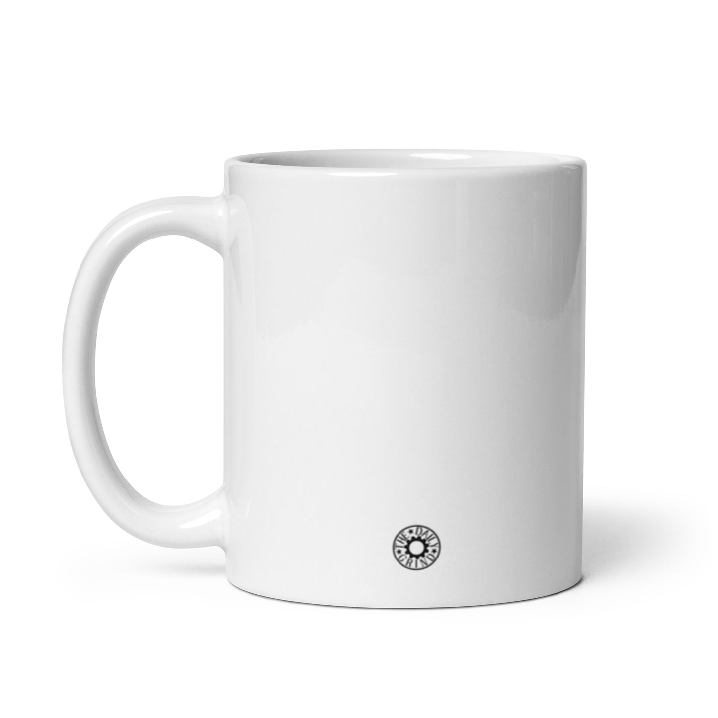 White glossy mug