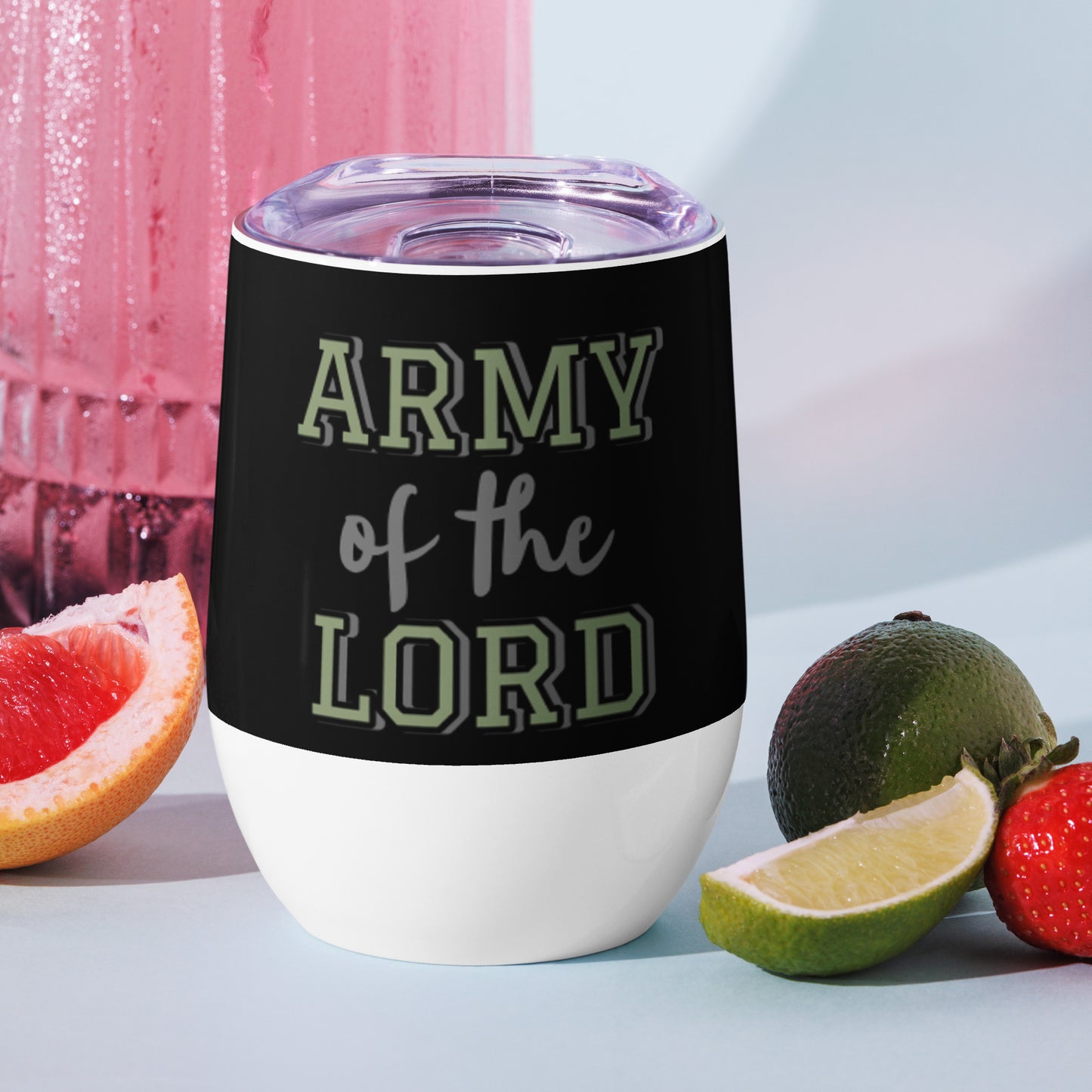 Army of the Lord Wine Tumbler