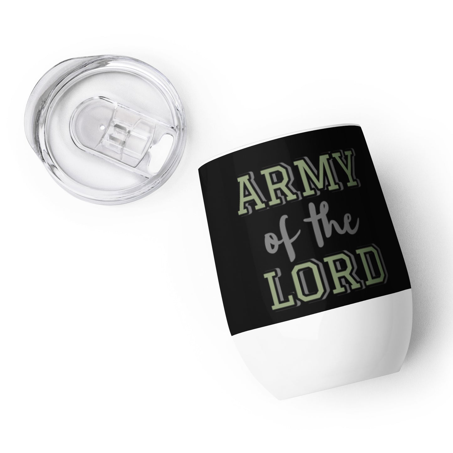 Army of the Lord Wine Tumbler