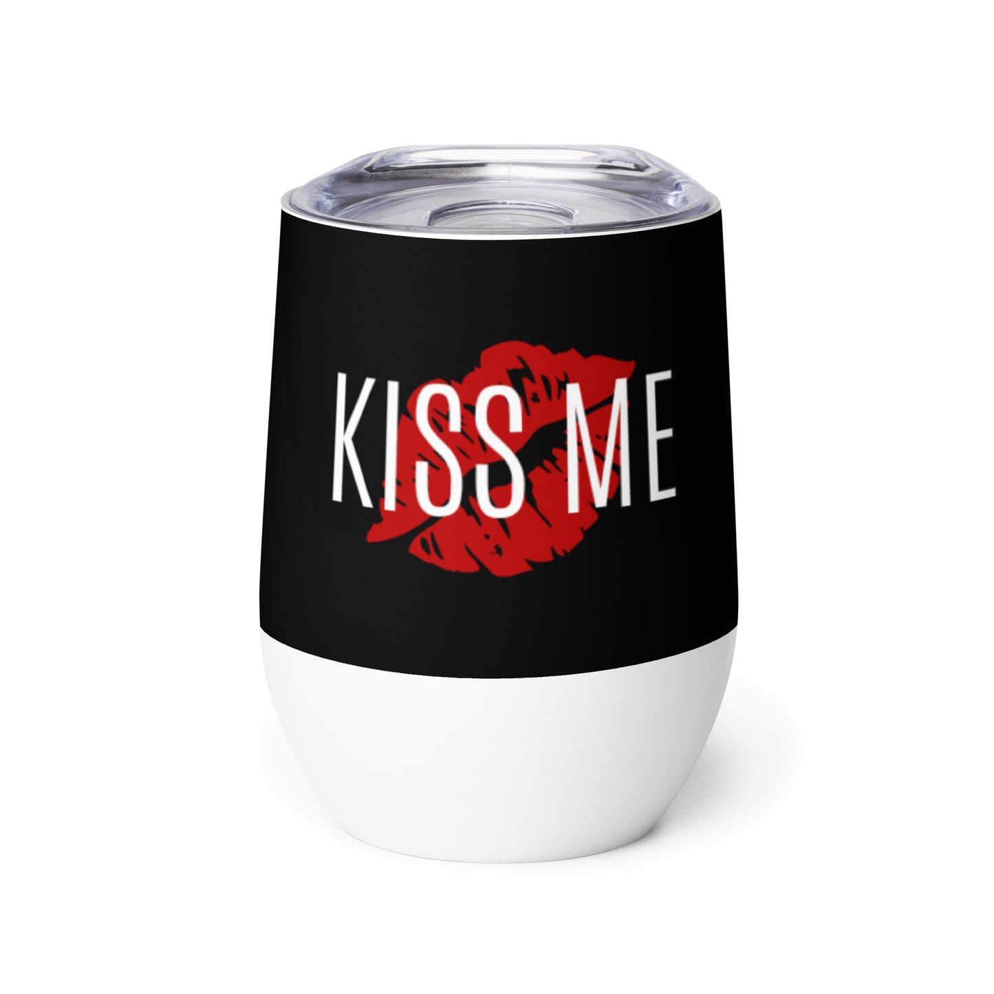 Kiss Me Wine Tumbler